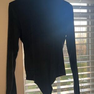 American Eagle Black Long Sleeve Bodysuit